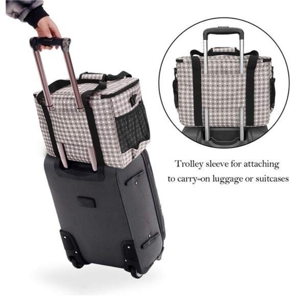 Sewing Machine Case, Carrying Tote Bag Storage Organizer Compatible - Picture 6 of 14